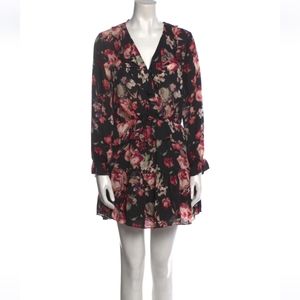 Joie Silk Rose Print Dress